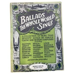 Ballads The‎ Whole World Sings Song Book Number 9 Classic and Modern Composers
